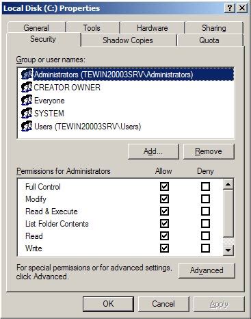 Setting NTFS Permissions - NTFS.com