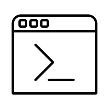 Coding Line Icon Vector, Coding, Custom, Custom Coding PNG and Vector with Transparent ...