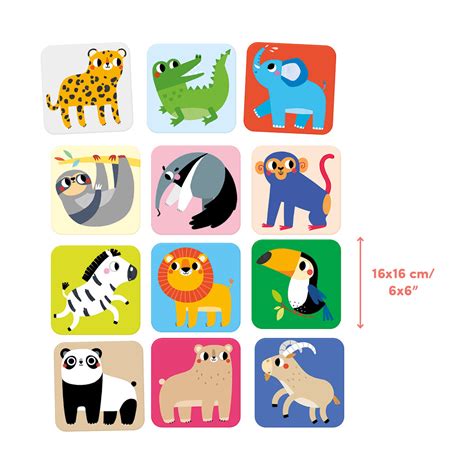 Suuuper Size Memory Game Wild Animals - Banana Panda