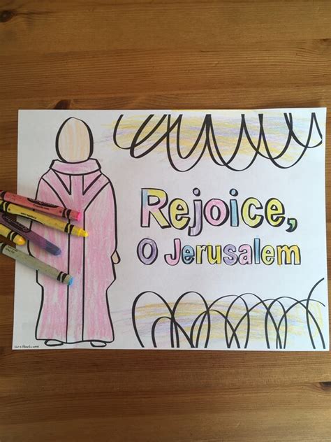 Laetare Sunday Coloring Page Sheet Liturgical Year Catholic | Etsy