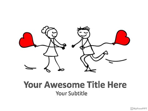 Free Love Attraction PowerPoint Template - Download Free PowerPoint PPT