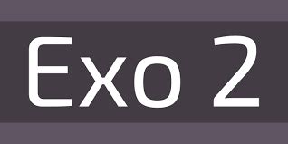 Exo 2 font | free download for WEB