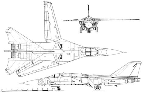 General Dynamics F-111 Aardvark Blueprint - Download free blueprint for ...