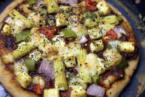 Paneer Pizza Recipe (Whole Wheat Pizza) | Cook Click N Devour!!!