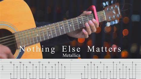 METALLICA - nothing else matters - [ Fingerstyle guitar tutorial & Tabs!! ] - YouTube