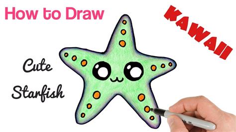 How To Draw A Star Fish For Kids : Well, drawing a fish is still as easy.