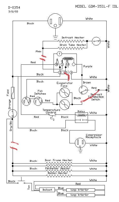 True Freezer Model T-23f Wiring Diagram