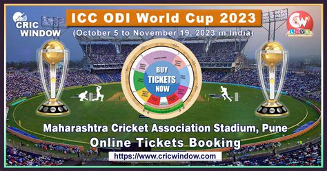 MCA Stadium ICC ODI Worldcup Tickets 2023 - Cricwindow.com