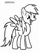 Mlp Rainbow Dash Coloring Pages At GetColoringscom  Free Printable sketch template