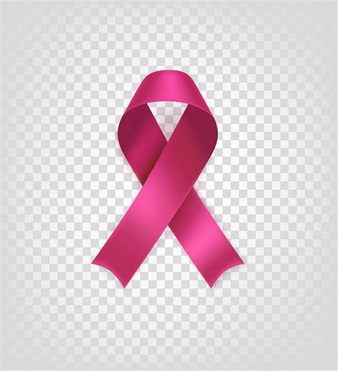 Pink ribbon isolated on transparent background. Breast cancer awareness month concept 3665854 ...