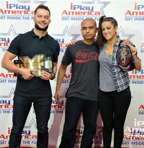 Me, WWE Superstar Finn Balor, and WWE Diva Bayley Full Nelson, Iplay ...