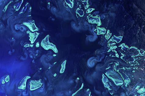 Great Barrier Reef from Space Photograph by Christian Pauschert - Fine ...