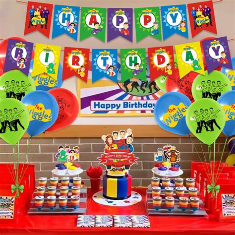 Buy 44 Pcs The Wiggles Theme Birthday Party Decorations,Party Supply ...