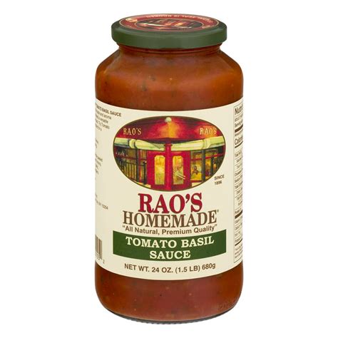 Rao's Homemade Tomato Basil Pasta Sauce 24oz - Walmart.com - Walmart.com