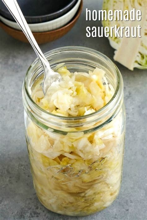 Homemade Sauerkraut Recipe - The Easiest Fermented Food