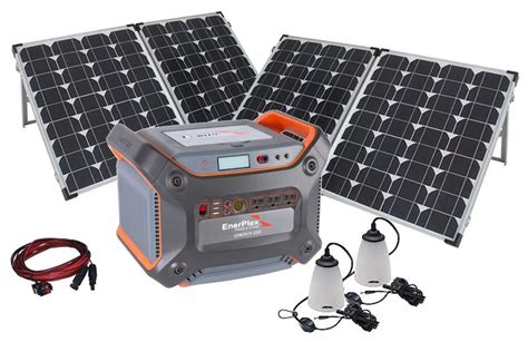 Solar Generator Kit - 1230-watt Battery with 160-watt Solar Panels ...