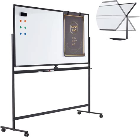 Amazon.com : Dry Erase Whiteboard Easel on Wheels - TANKEE 70" x 36" Large Double Sided Mobile ...