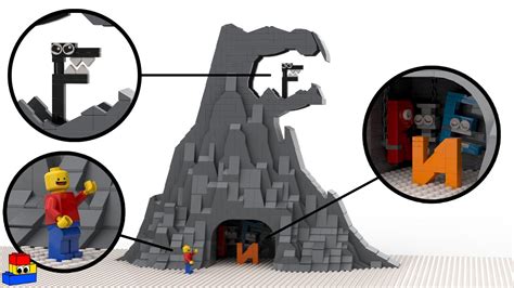 How to make F's Mountain and Dungeon out of LEGO // Alphabet Lore - YouTube