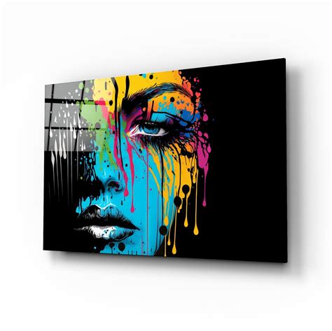 Melting Beauty Glass Wall Art || Designer's Collection – insigneart.co.uk