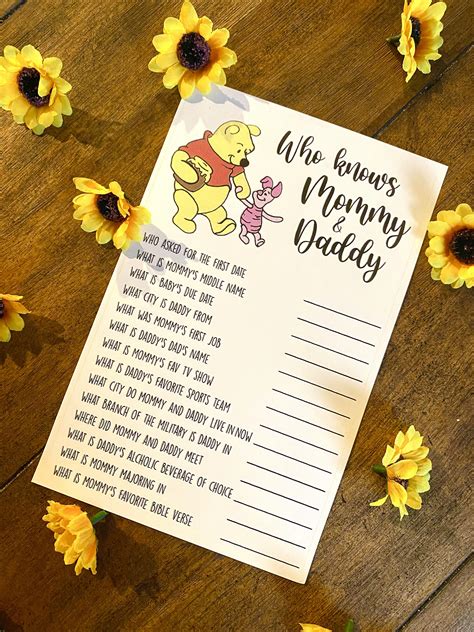 Winnie the Pooh Baby Shower Games | Etsy Australia