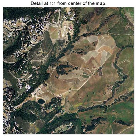 Aerial Photography Map of Carmel Valley Village, CA California