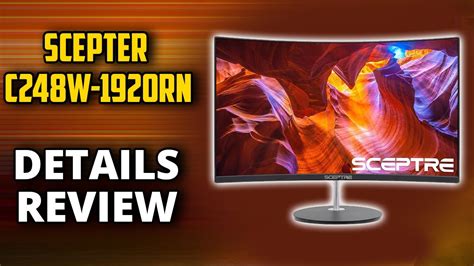 Scepter C248W-1920RN Review: Best Budget 1080p Curved Monitor. - YouTube