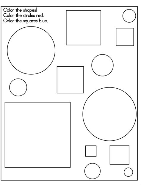 Free Printable Shapes Coloring Pages For Kids