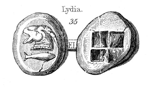 Lydian Coins, The Earliest Known Coins Drawing by Mary Evans Picture ...