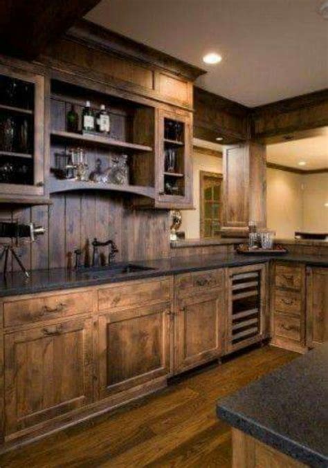 Pin by Laura Persing on house ideas | Rustic kitchen design, Rustic kitchen cabinets, Rustic kitchen