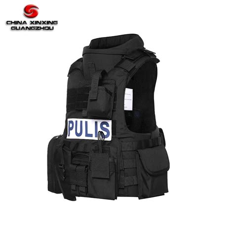 Police Swat Black Combat Vest Military Tactical Vest - Buy Army Combat ...