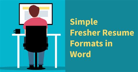 Simple Resume Formats for Freshers in Word [Free Download] / Microsoft Word Resume Templates ...