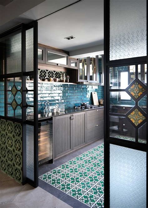 Peranakan apartment Linear Style Concepts kitchen | Home interior design, Kitchen interior ...