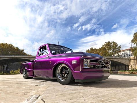 Candy Purple 1968 Chevy C10 Drag Truck Spites Plum Crazy Fans Ahead of Real Build - autoevolution