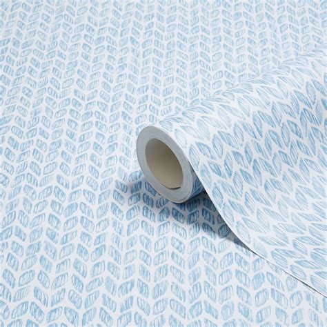 K2 Shell Blue Geometric Wallpaper - B&Q for all your home and garden ...