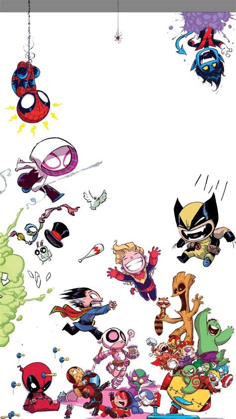 #wallpaper | Chibi marvel, Marvel cartoons, Marvel wallpaper