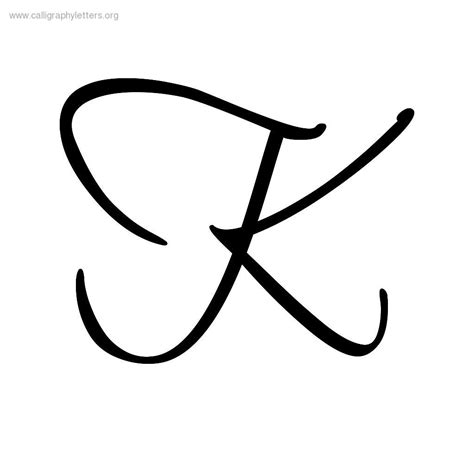 Cursive Alphabet K | AlphabetWorksheetsFree.com