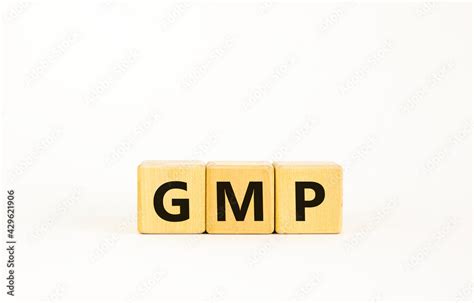 GMP, good manufacturing practice symbol. Concept words 'GMP, good manufacturing practice' on ...