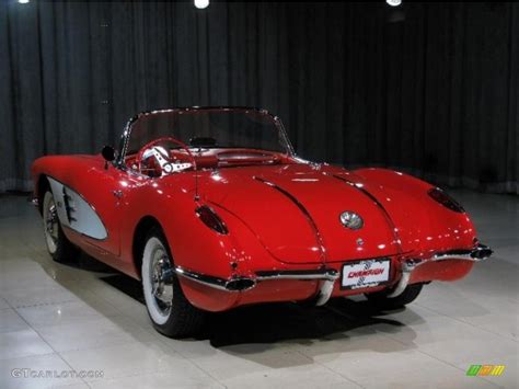 1958 Signet Red Chevrolet Corvette Convertible #37423389 Photo #2 ...