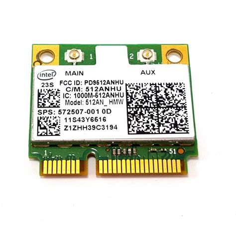 572507-001 Intel 5100 512AN-HMW Half Mini PCI-e WLAN Wifi Wireless Card ...