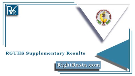 RGUHS Supplementary Results 2022 (Out), EMS Supply Results