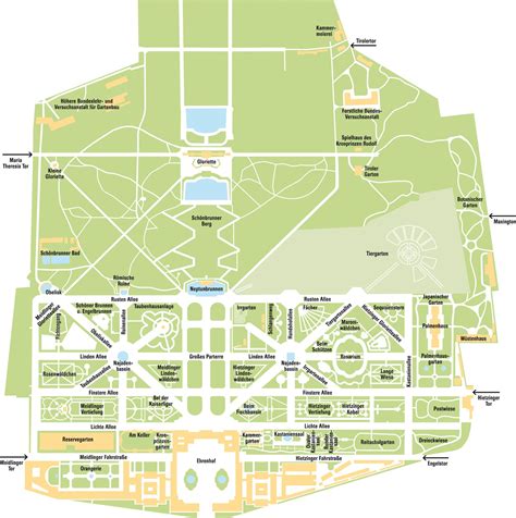 Schonbrunn Palace Map