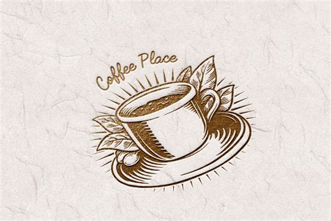 Coffee Cup Vintage Logo Silhouette By artgrarisstudio | TheHungryJPEG