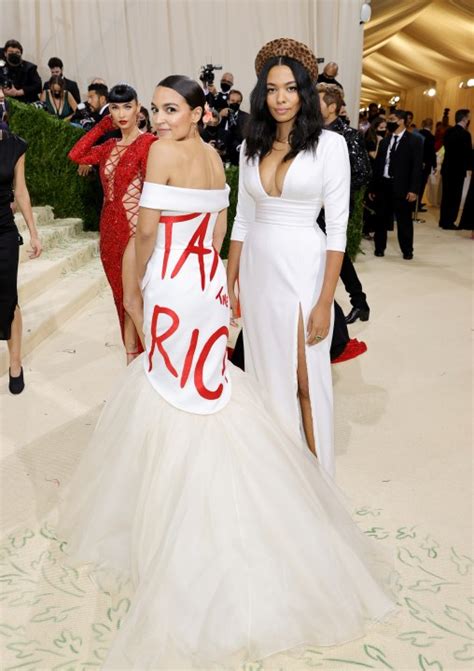 AOC Tax the Rich dress at Met Gala | Alexandria Ocasio-Cortez | PIX11