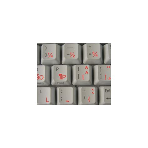 French QWERTY Canadian Keyboard Stickers with RED | Ubuy India