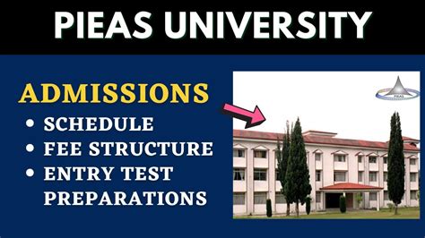 PIEAS University Entry Test Schedule Dates | Preparations | Fee Structure | Past Paper Pattern ...