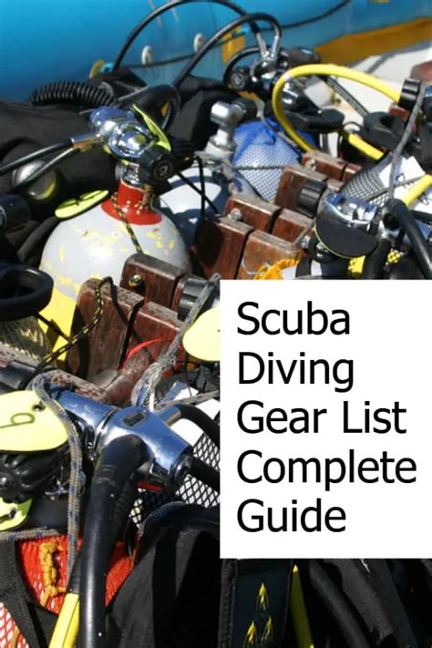 Scuba Diving Gear List – The Complete Dive Equipment Guide