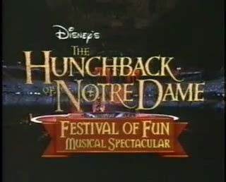 The Hunchback of Notre Dame: Festival of Fun Musical Spectacular | Disney Wiki | FANDOM powered ...