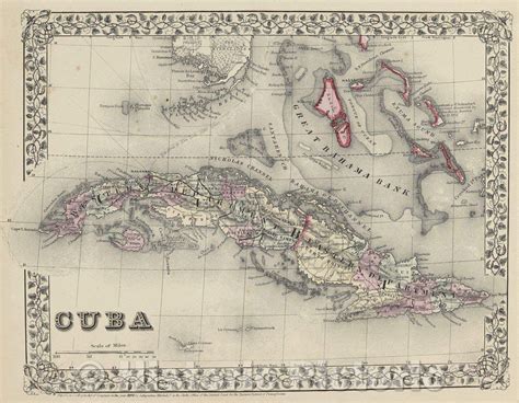 Historic Map : Cuba, 1870 , Vintage Wall Art | Map of cuba, Ancient maps, Vintage wall art