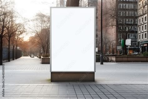 Blank billboard mockup template. Vertical billboard template for product display mockup Stock ...