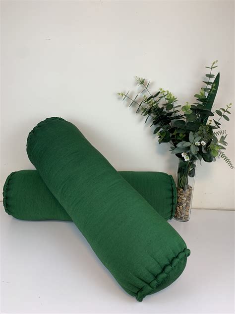 Bolster Cushions – available in 3 colours, Red, Green, Orange | Balikarma Online Shop